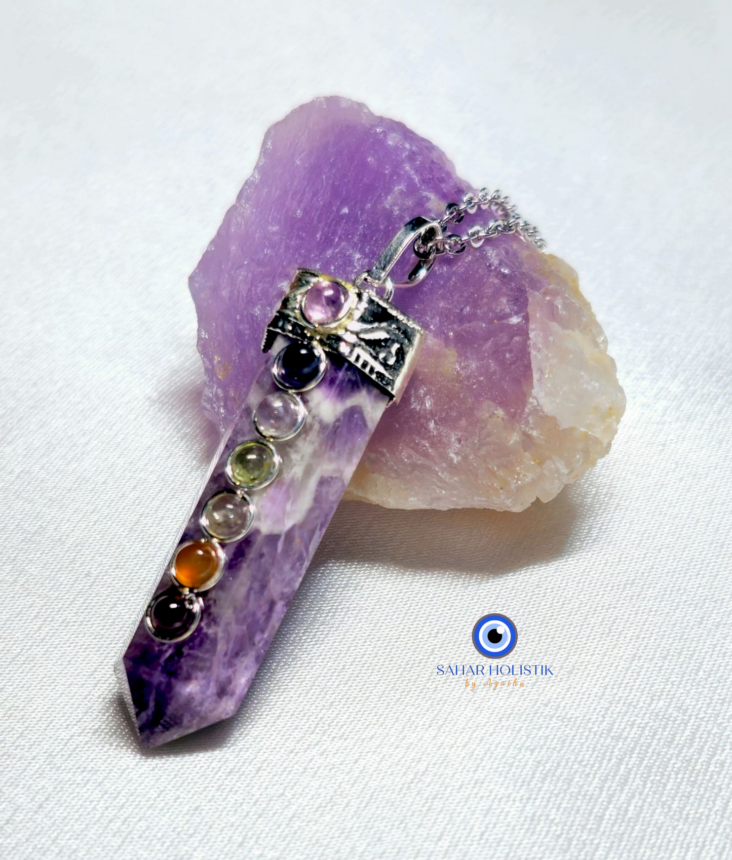 Colgante Amatista 7 chakras