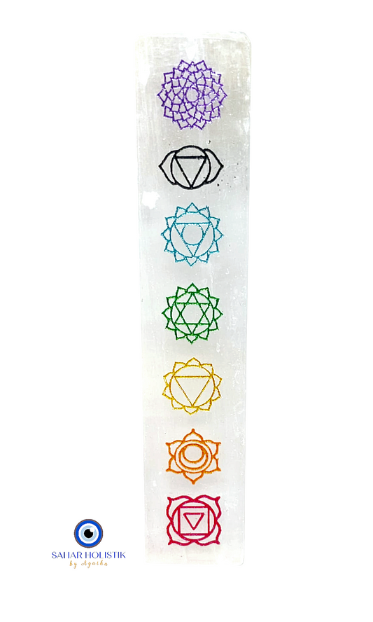 Selenita Bar 7 Chakras Color