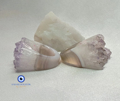 Sortija Amatista Druzy