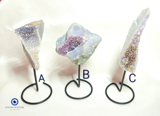 Escultura Cuarzo Aura Druzy