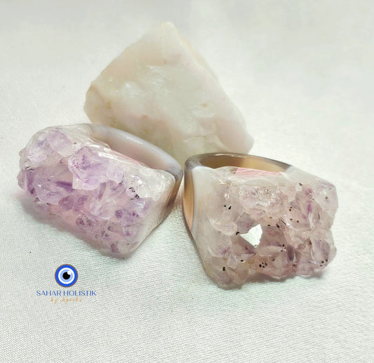 Sortija Amatista Druzy
