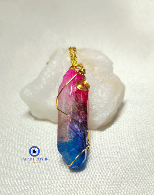 Collar Cuarzo Arcoiris